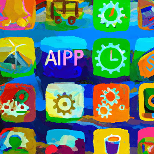 A colorful collage of mobile app icons representing different industries and technologies, showcasing the dynamic and evolving nature of the app development landscape.